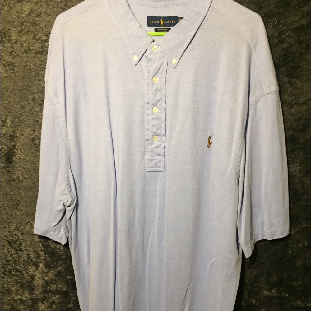 Light Blue and White Polo